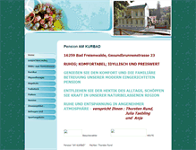 Tablet Screenshot of pension-am-kurbad.de